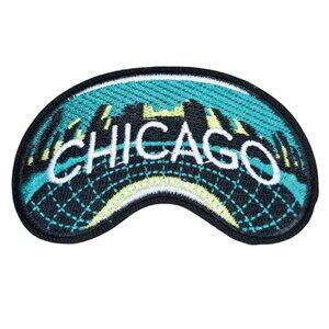 3/$15: CHICAGO ILLINOIS USA BEAN SCULPTURE IRON ON ADVENTURE TRAVEL PATCH